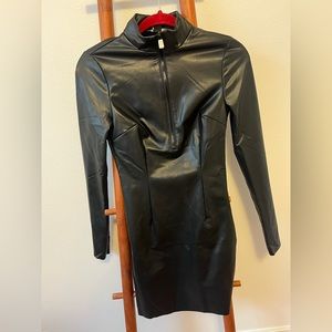 New with tags Forever 21 faux leather mini dress.